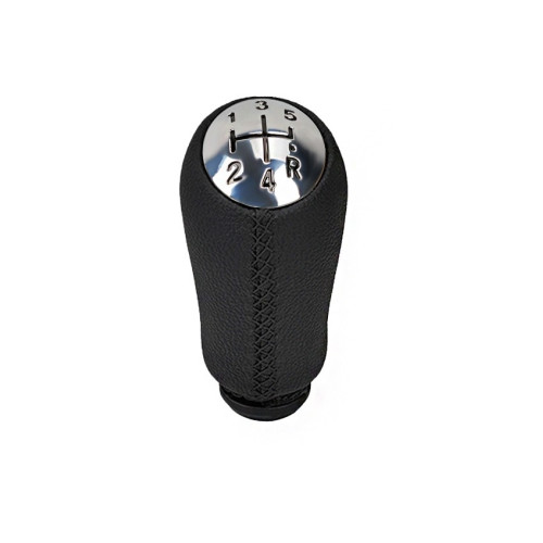 Maner schimbator imitatie piele compatibil  Dacia Logan / Renault Megane / Clio cu 2 adaptoare pentru 5 si 6 viteze  Cod: SC-54