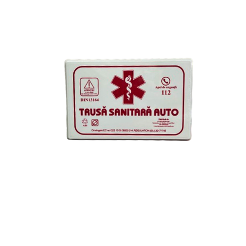 Trusa medicala prim ajutor in cutie de plastic ALBA  omologata RAR