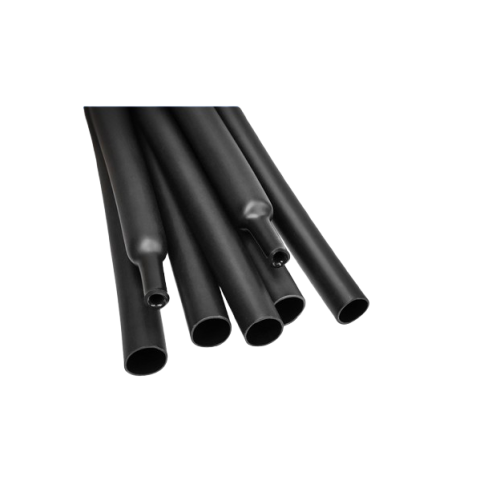 Tub varnis termocontractabil negru 4.0 mm 200 m rola raport contractie 2:1 Cod: VRN-Q4B