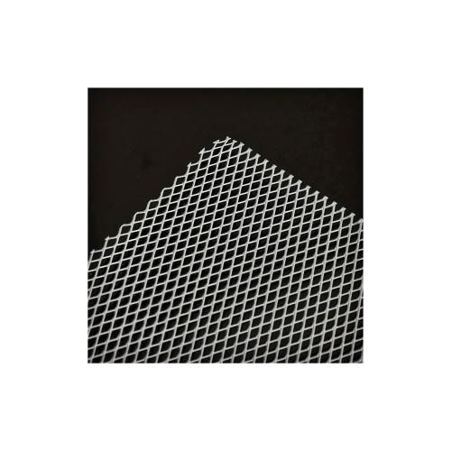 Plasa tuning argintie / crom metalica 100x33cm  