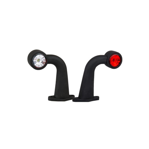 Lampa gabarit cu brat cu cot 90°, 175mm, LED, alb-rosie, 12-36V,  Fristom Cod: FT-009F