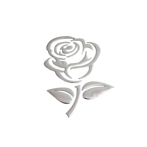 Abtibild  "Trandafir" culoare Argintiu Cod:DZ-35