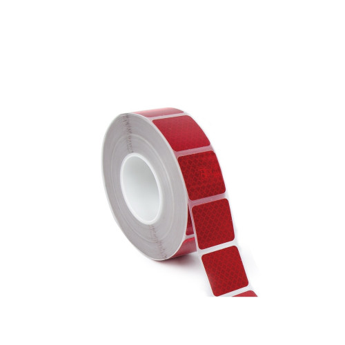 Banda reflectorizanta intrerupta Premium Omologata U.E. culoare Rosie Cod: RI01R